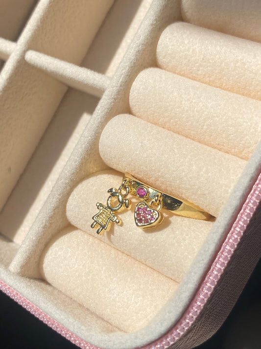 Anillo niña ajustable CHAPA DE ORO 18k